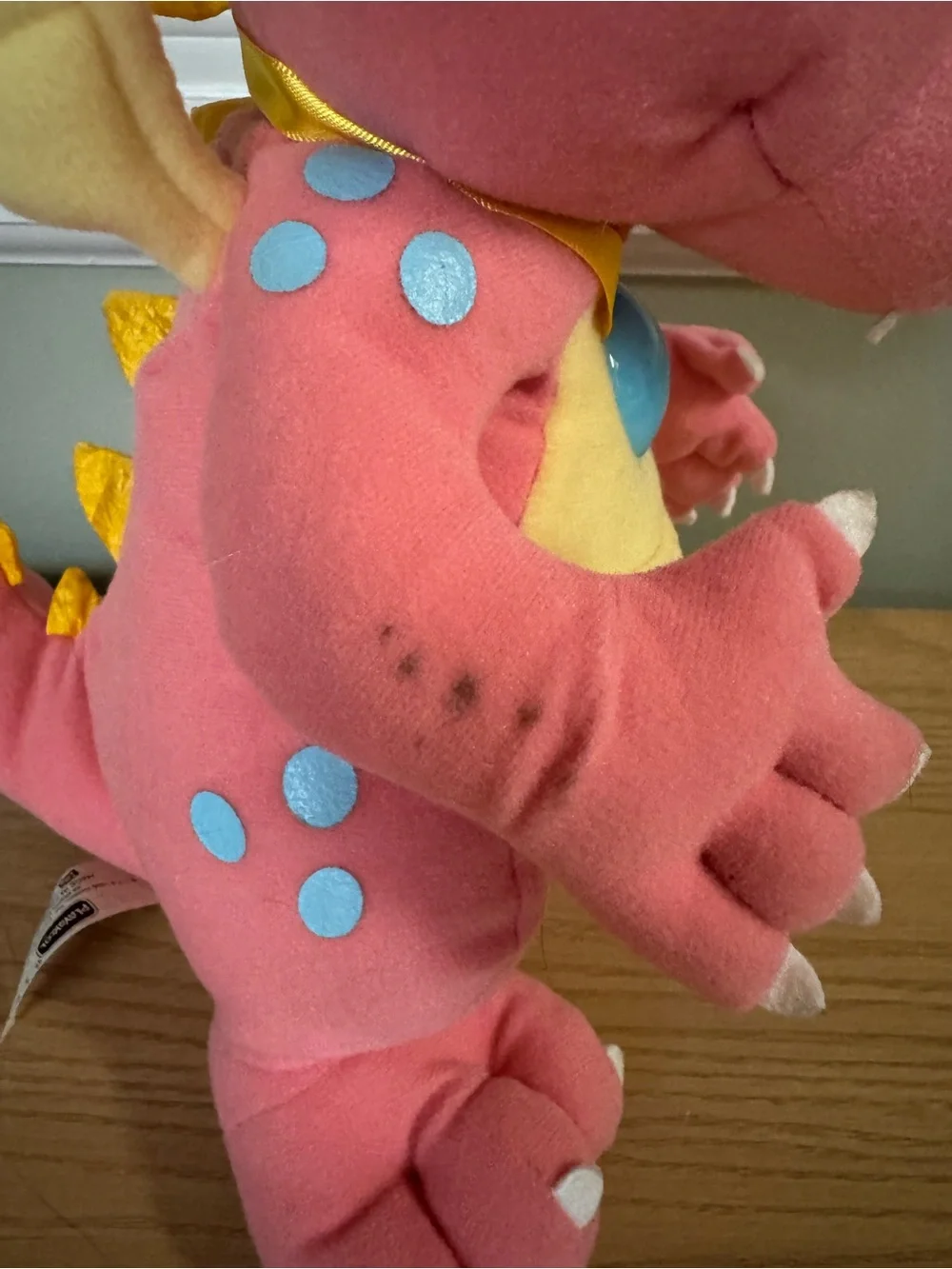 Vintage 1999 Dragon Tales Cassie Talking Light Up Plush Playskool Hasbro 14